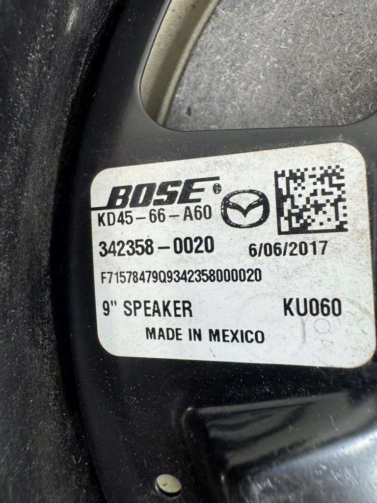 фото №7, Динамік двері перед mazda 3 bm 6 cx5 2013-2017 kd45-66-a60 342358-0020 bose
