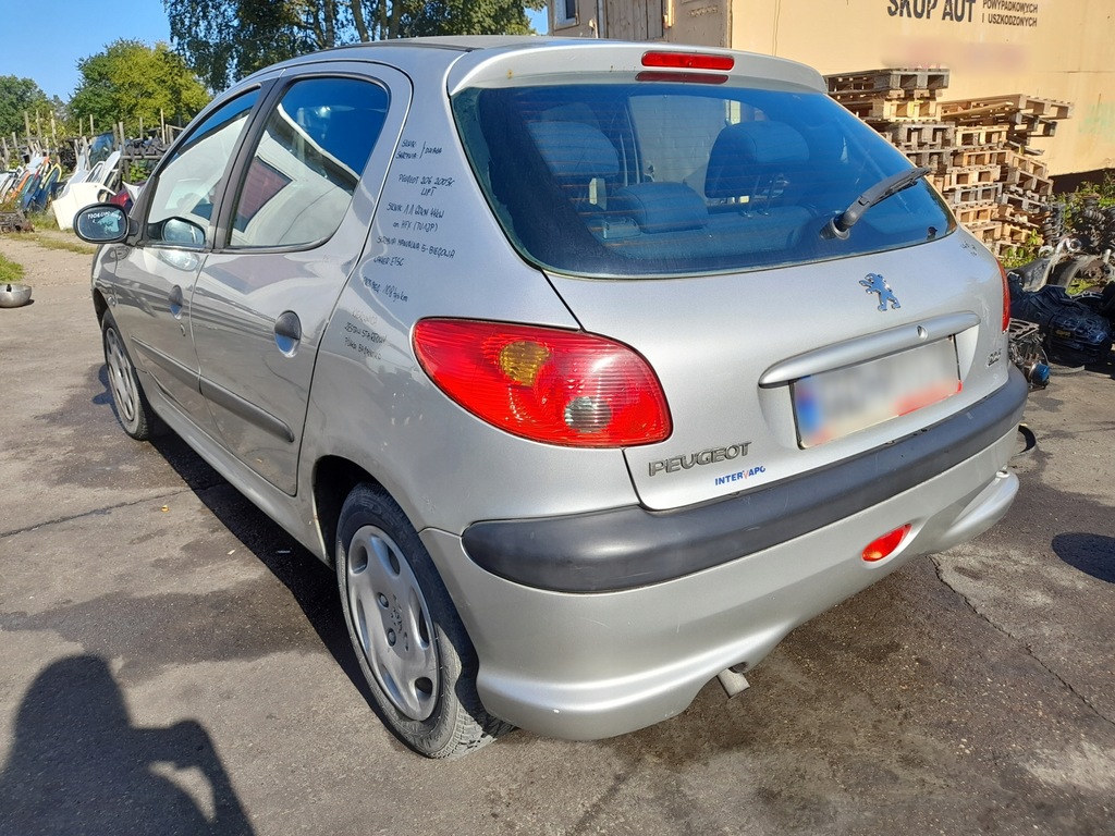 фото №13, Peugeot 206 lift двері лівий задня ліва задні etsc
