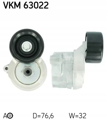 Ролик натяжителя ремень клиновой vkm 63022 skf Цена