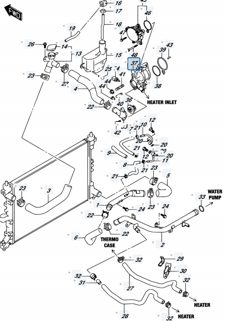 фото №9, Suzuki sx4 s-cross 18r lift 1.4t k14c корпус термостата термостат патрубок