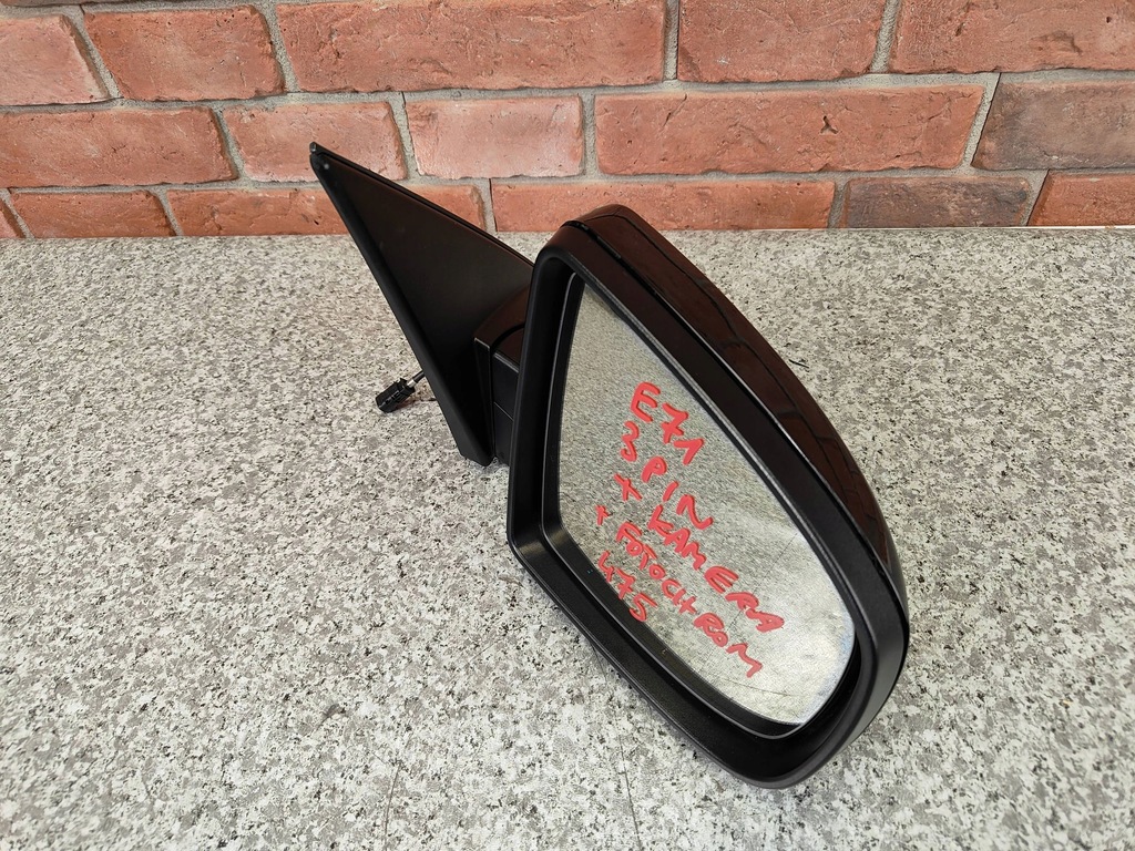 фото №7, Bmw x6 e71 дзеркало праве 3 pin фотохромний камера europa 475 black sapphire