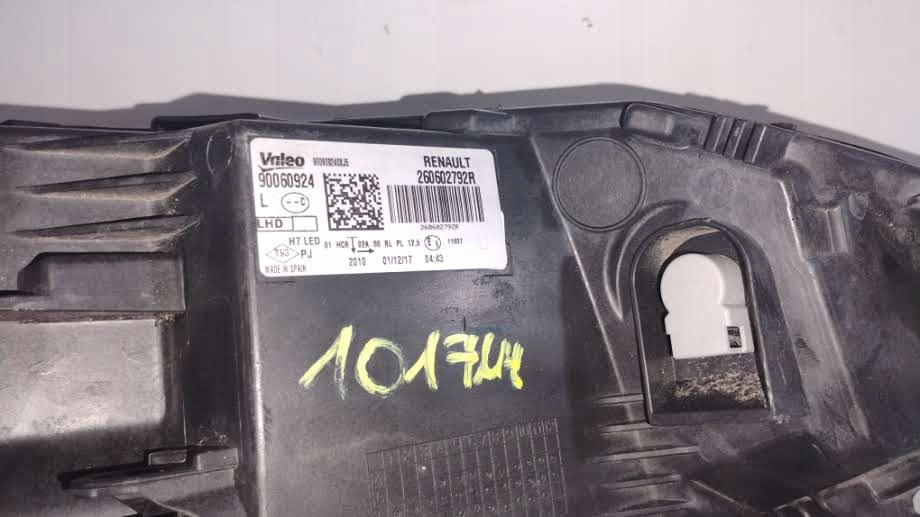 фото №10, Лампа ліва перед renault megane iv 4 оригінальний номер 260602792r