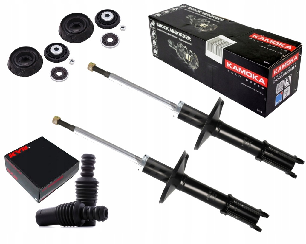 фото №1, Kamoka 2x амортизаторы + подушки безопасности защита отбойники dacia logan i sandero перед