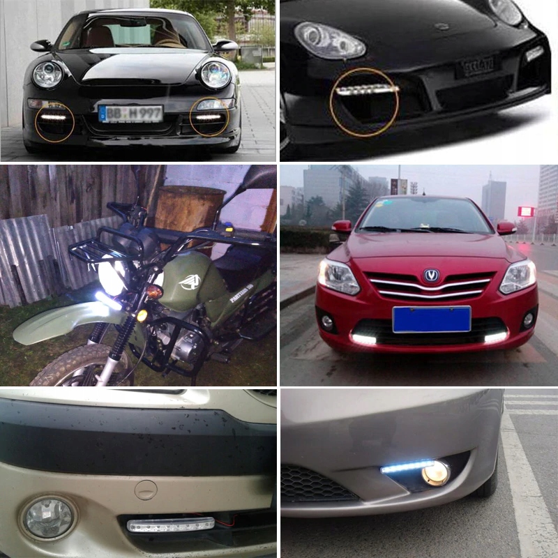 фото №7, Лампи світло do рух dziennej led drl 2x 16cm 8 led накладки кронштейн автоматична коробка передач