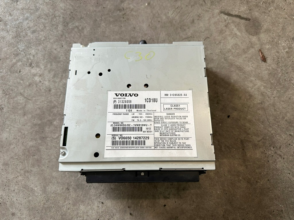 фото №1, Volvo c30 lift 2011 радіо 31328059