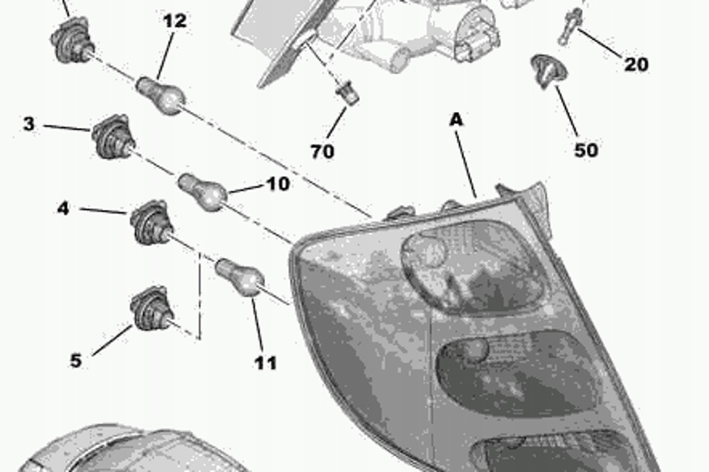 фото №8, Citroën c3 pluriel hb задние левая свет задние nowe оригинальные 6350r6