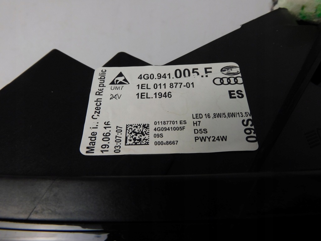 фото №10, Audi a6 c7 4g lift лампа ліва ксенон led d5s комплектна
