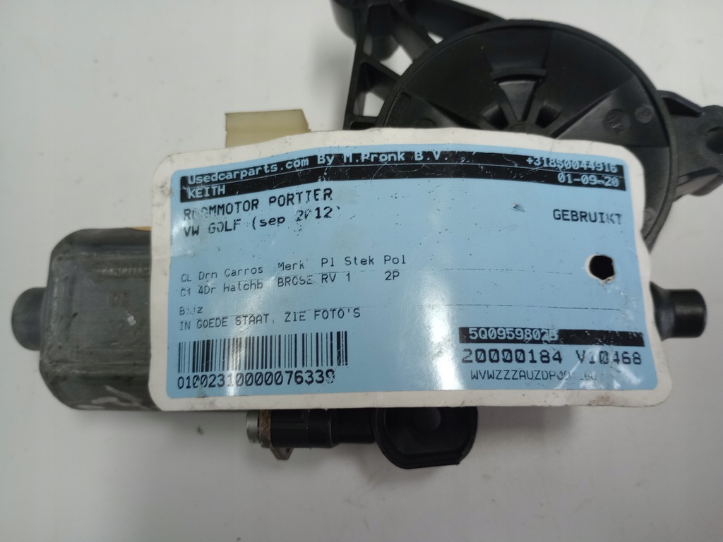 фото №7, Vw golf vii 2012 моторчик скло правий перед 5q4959802b europa