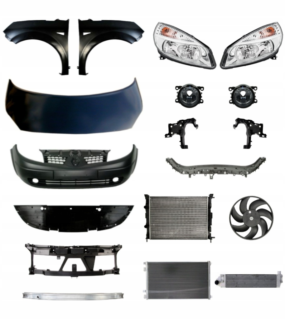 фото №1, Renault scenic ii 03-06 бампер капот крила