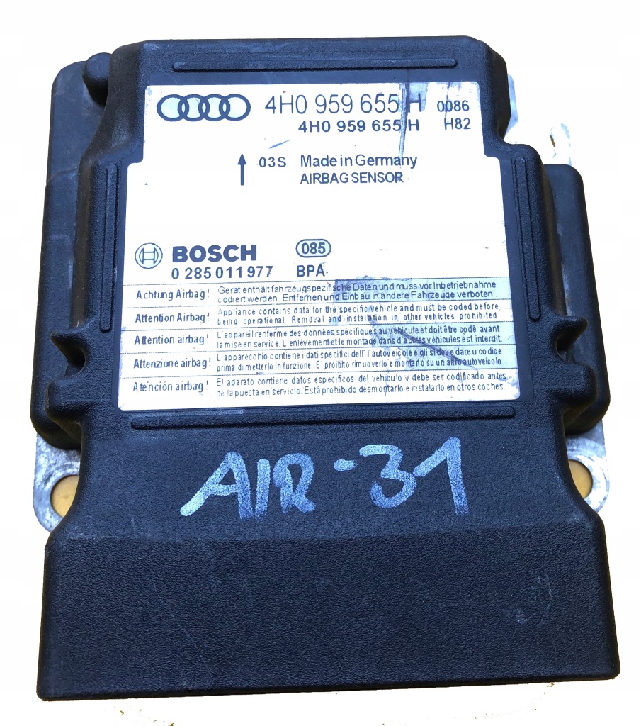 фото №1, Датчик подушка безопасности audi a8 4h0959655h 0285011977