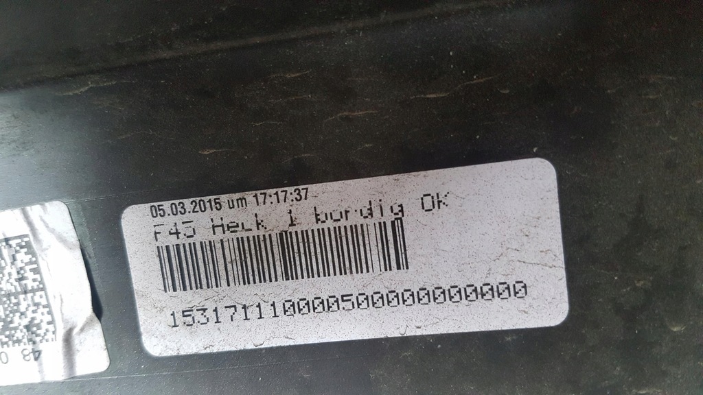 фото №9, Бампер задний bmw seria 2 f45 flamenco rot