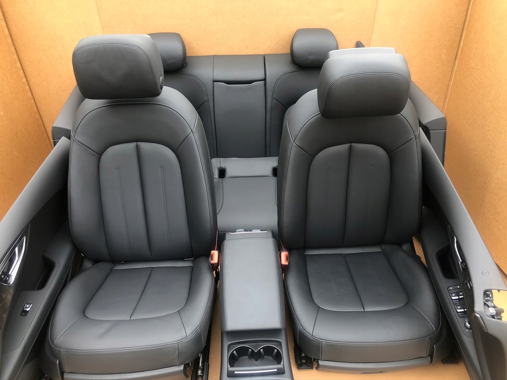 фото №16, Audi a7 c7 4g чорні сидіння обшивки пробіг 30 km