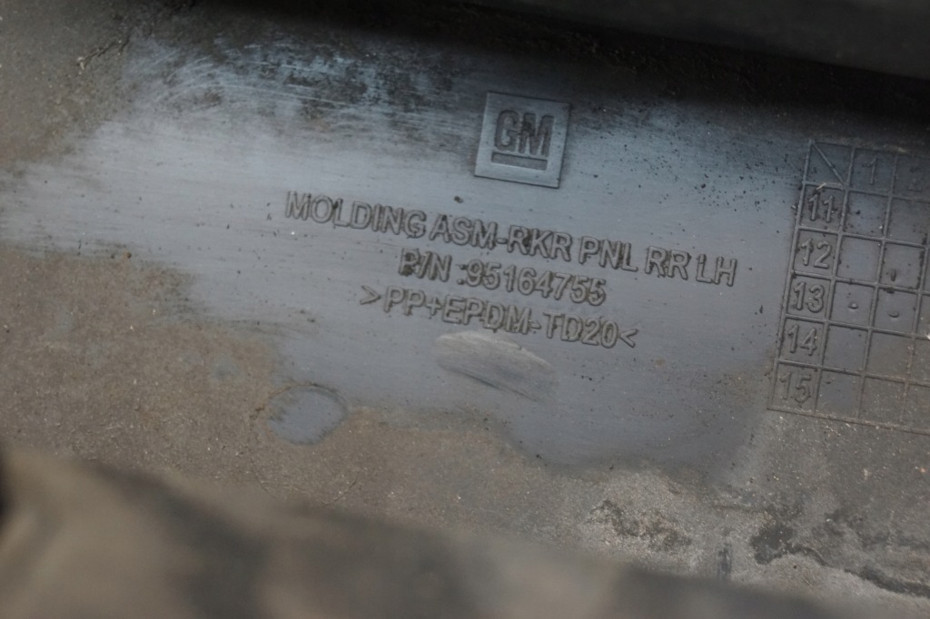 Накладка порога  лівий задній opel mokka a 95164755 Ціна