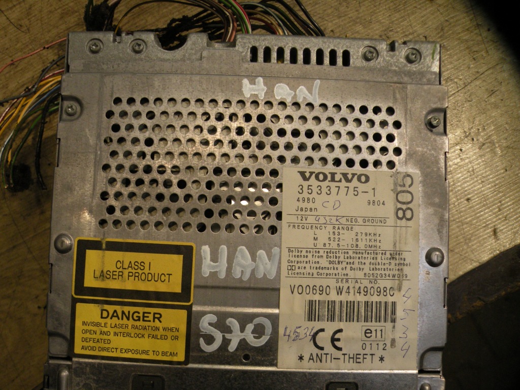 фото №4, Volvo s70 v70 97-00 радіо sc805
