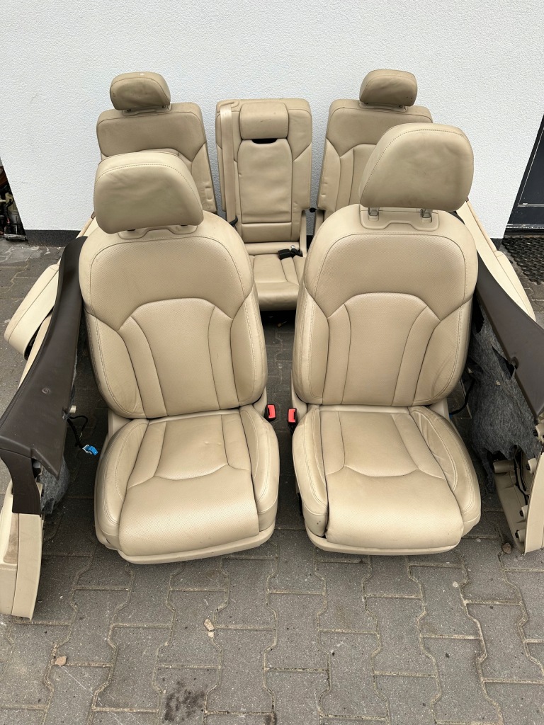 фото №1, Sq7 q7 4m s-line сидіння шкіра світла кремовий комплект