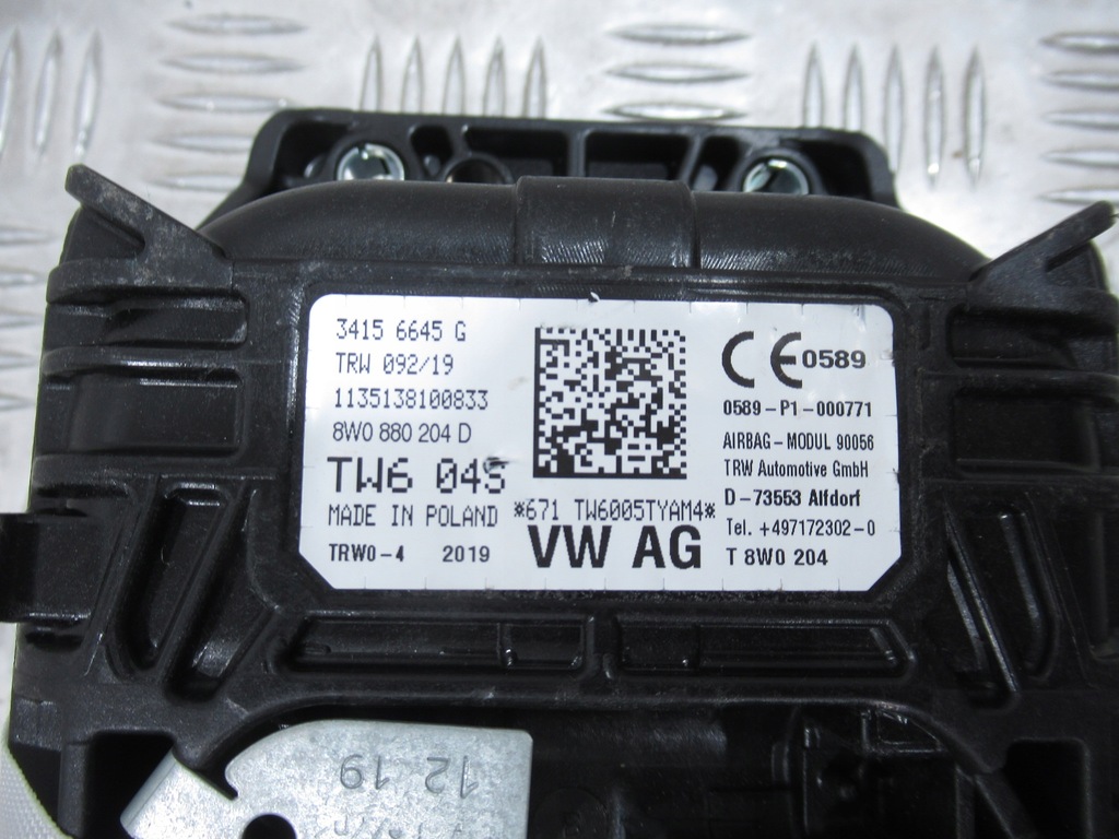 фото №14, Панель приладів приладова консоль подушка безпеки audi a4 s4 b9 8w оригінал