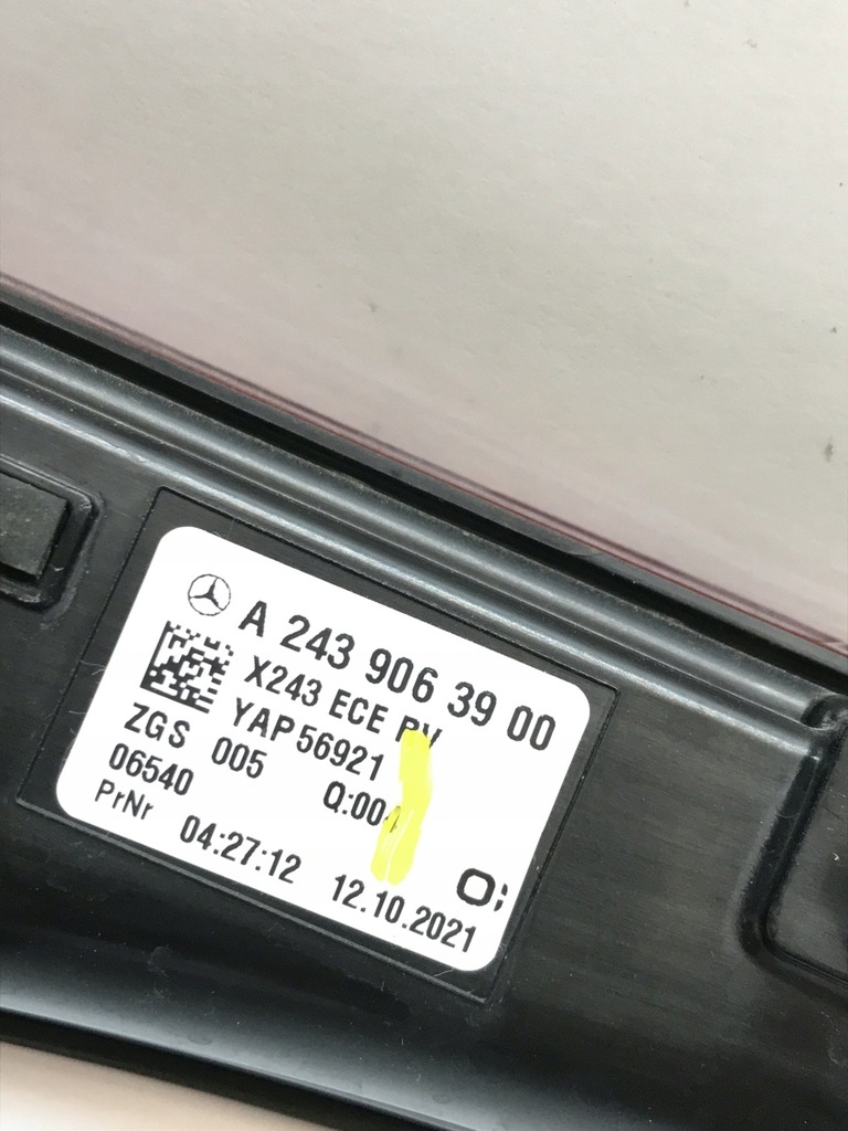 фото №14, Лампа накладка задняя задняя mercedes eqb x243 a243 a2439063900