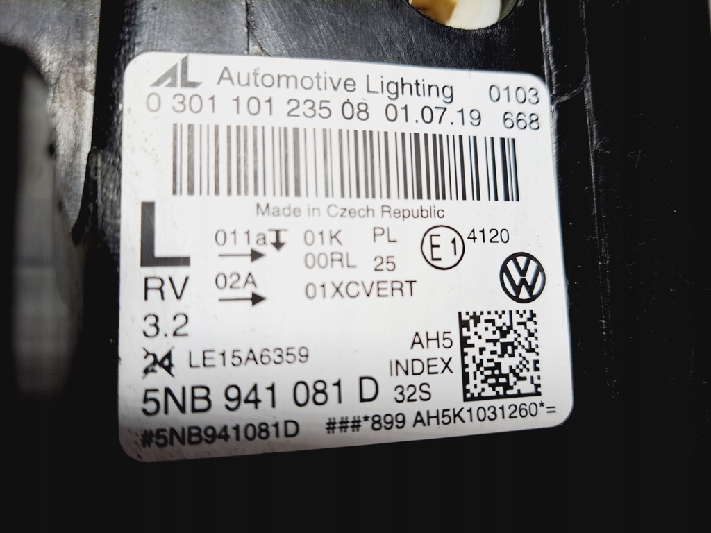 фото №14, Vw tiguan allspace лампа левая full led 5nb941081d