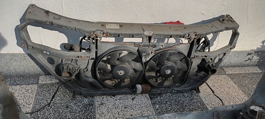 фото №8, Бампер pas передній підсилювач передній вентилятори замок peugeot 605