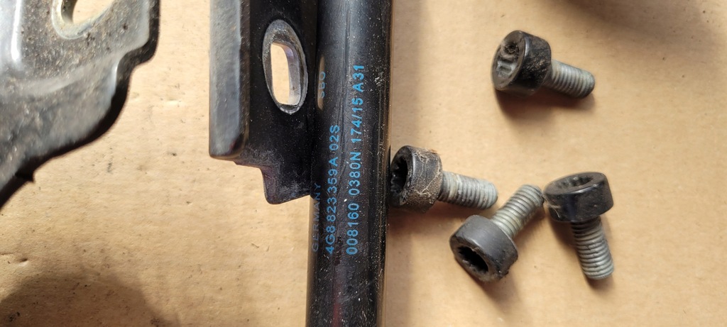 фото №9, A6 c7 4g lift петля петлі капот лівий правий 2x a7 4g ly9b lz9y