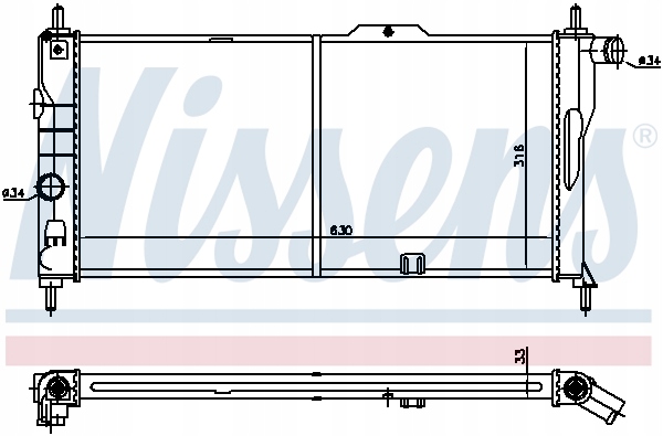 фото №10, Радіатор двигуна opel kadett e kadett e combo 1.6