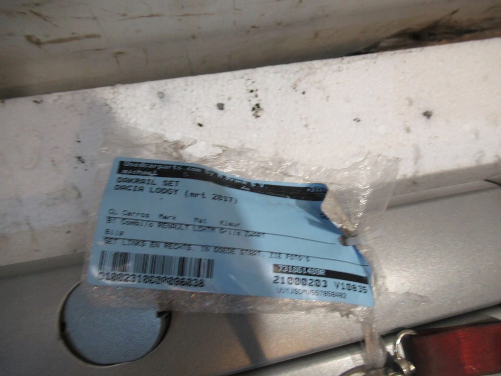 фото №7, Рейлинги кровельные 731861483r dacia lodgy 16-