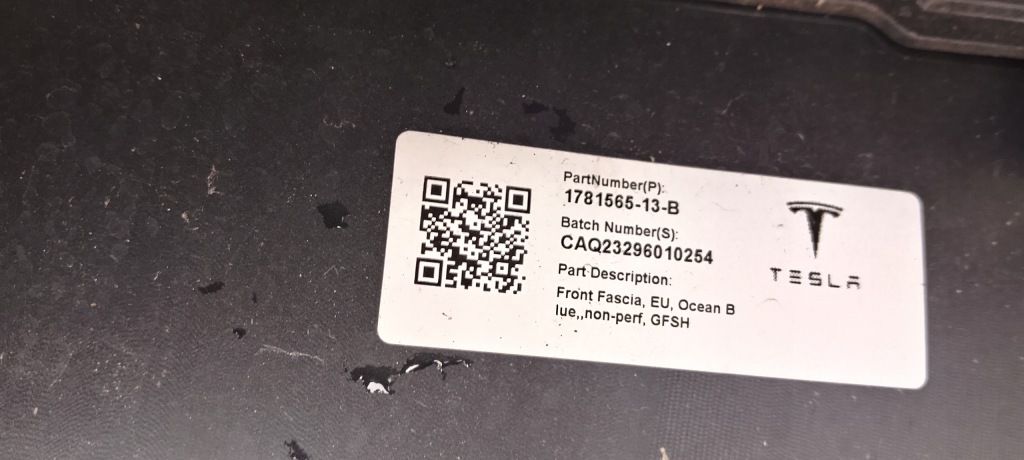 Бампер перед передній tesla model iii 3 ii 2 23-25rok 1781565-13-b оригінал Доставка