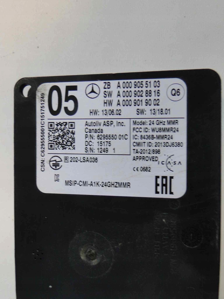 фото №4, Mercedes gla x156 156 радар cws fcw-stop w решітка радіатора