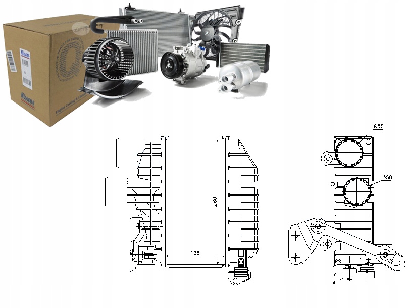 фото №1, Интеркулер toyota avensis avensis verso corolla c