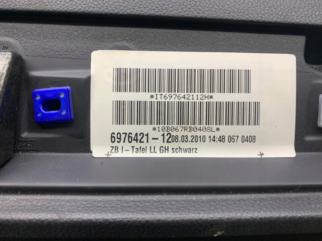 фото №9, Bmw 5 e60 e61 lift eu панель приладів приладова консоль панель приладів шкіра cup тримач