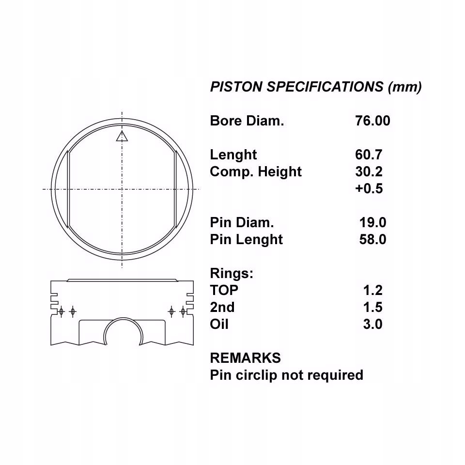 фото №1, Iap quality parts 101-03030 поршень