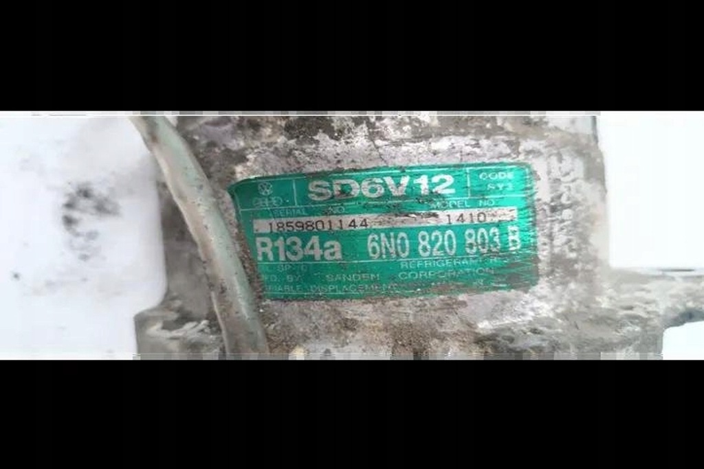 фото №5, Компресор кондиціонера vw polo 6n2 6n0820803b 1.4l дизель 55kw 2000