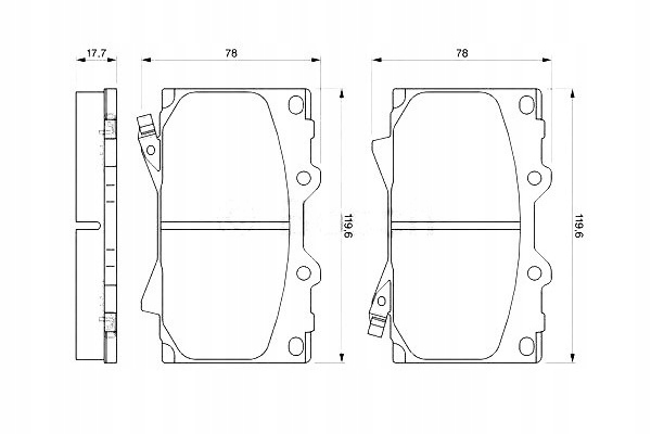 фото №1, Bosch комплект гальмівних колодок ham. перед lexus lx