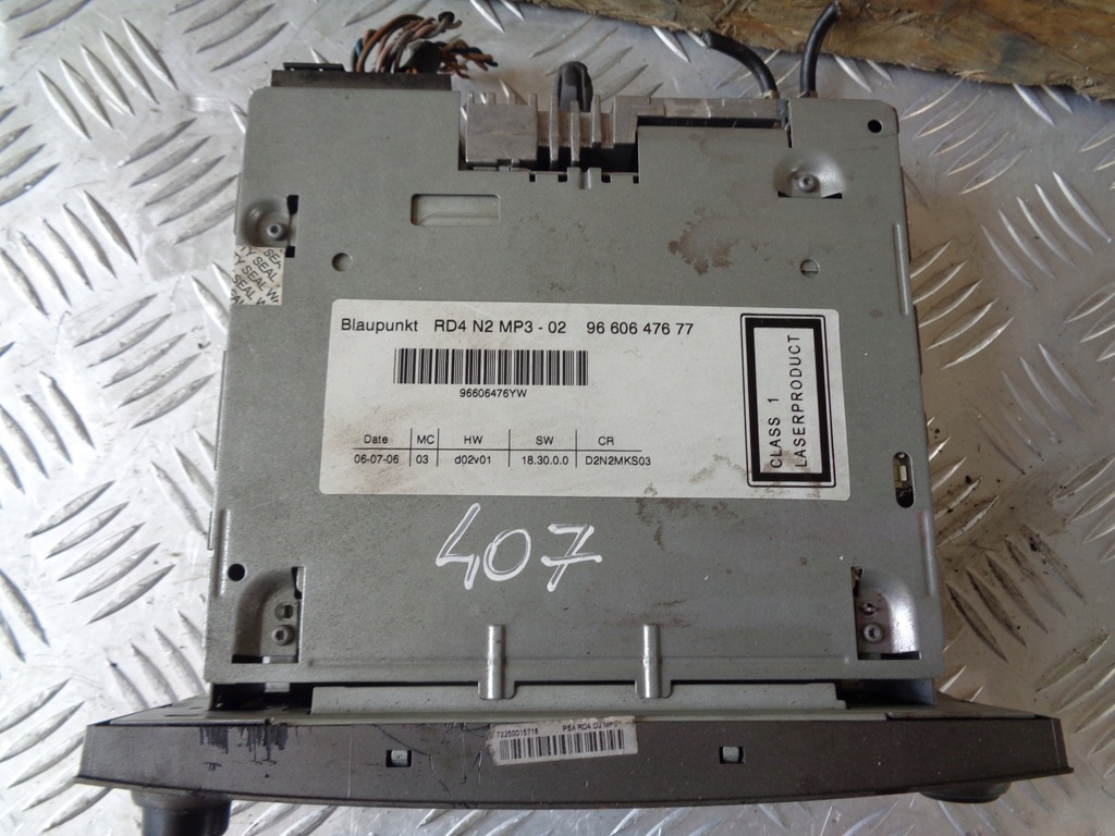 фото №4, Радиопроигрыватель rd4 mp3 peugeot 407 04-