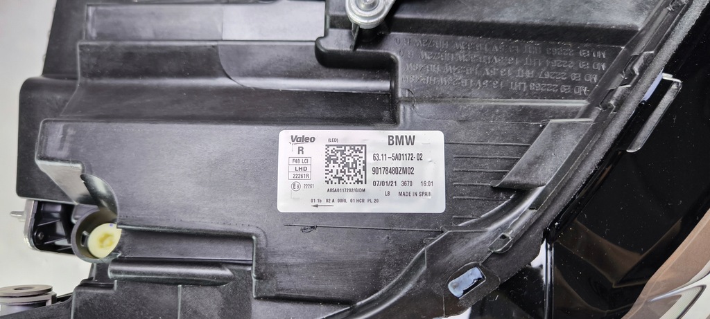 фото №8, Bmw x1 f48 lift full led правий фара лампа 5a01172 комплектна