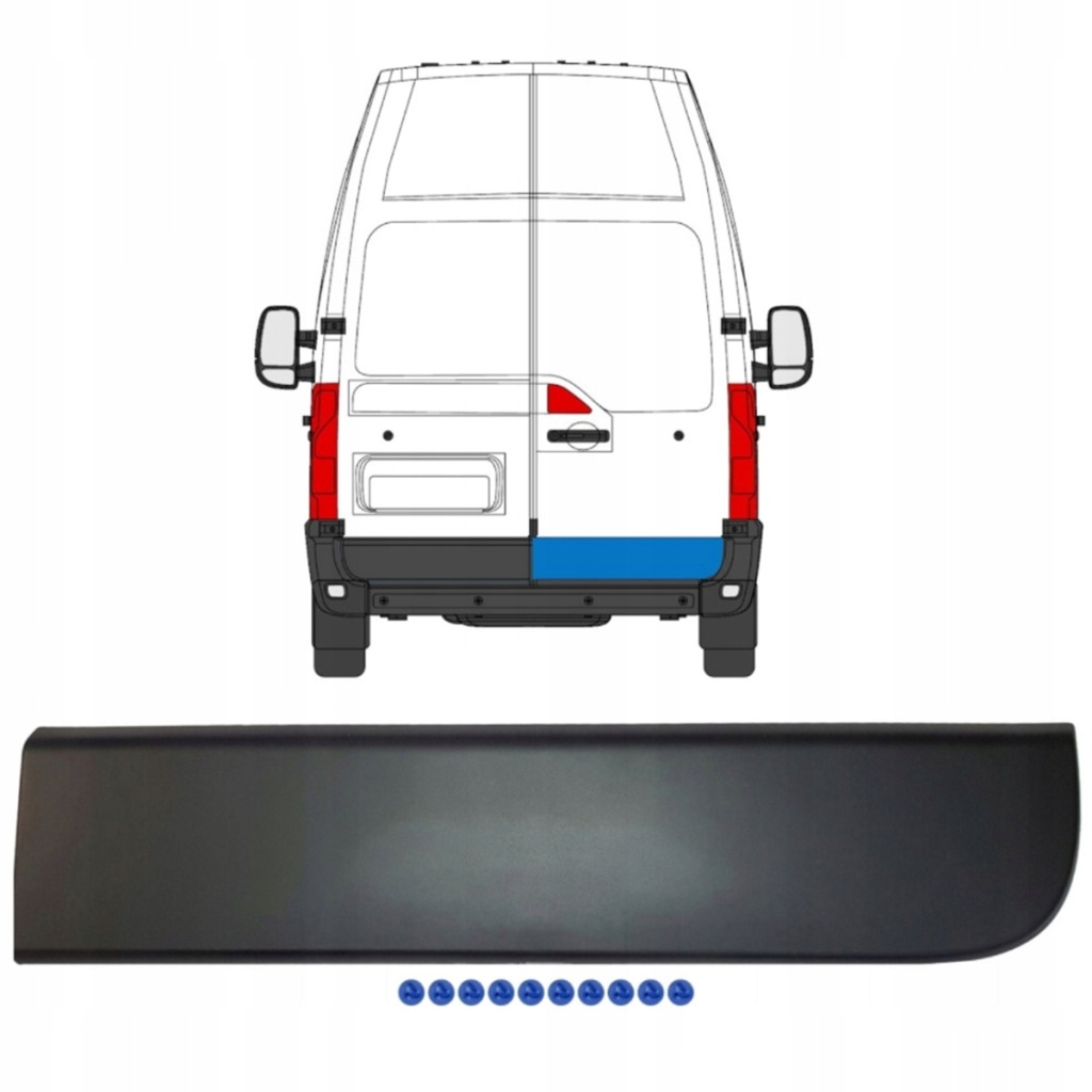 Купить Renault master opel movano молдинг дверь правая задний