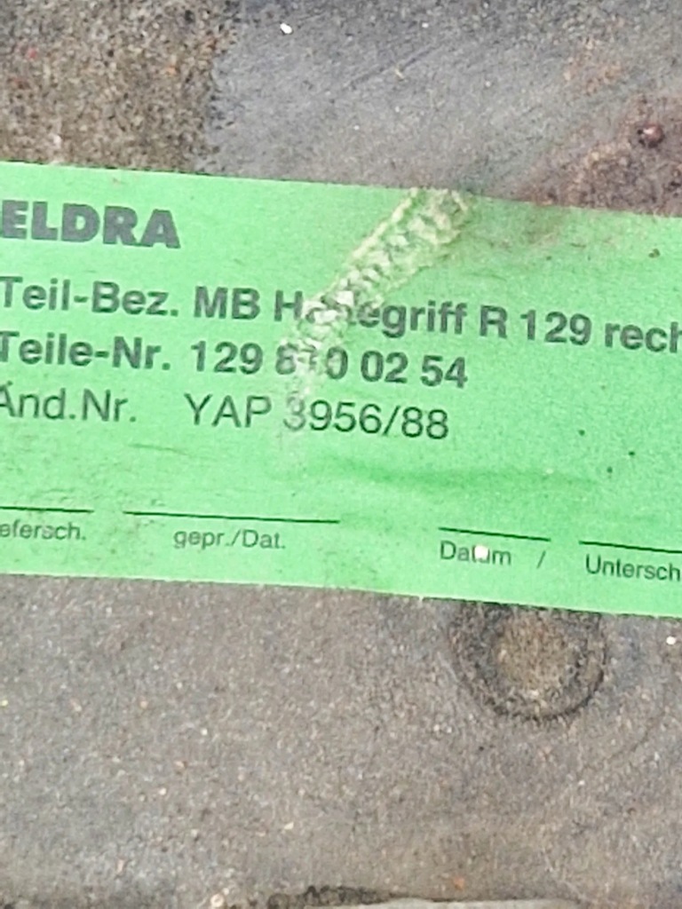 Купить Ручка закрытия дверь передних правых mercedes-benz sl r129 1298100254