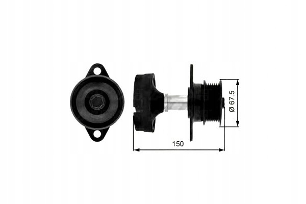 фото №1, Шків генератора ford focus 1.8 , ford focus estate, wagon 1.8 ,