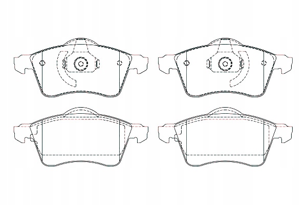 фото №1, Breck тормозные колодки тормозные vw transporter / caravelle