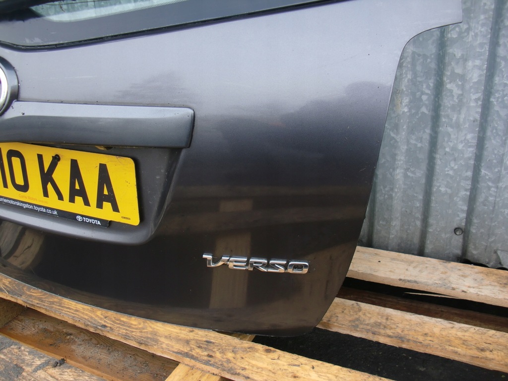 фото №3, Toyota verso крышка багажника задняя задняя серая