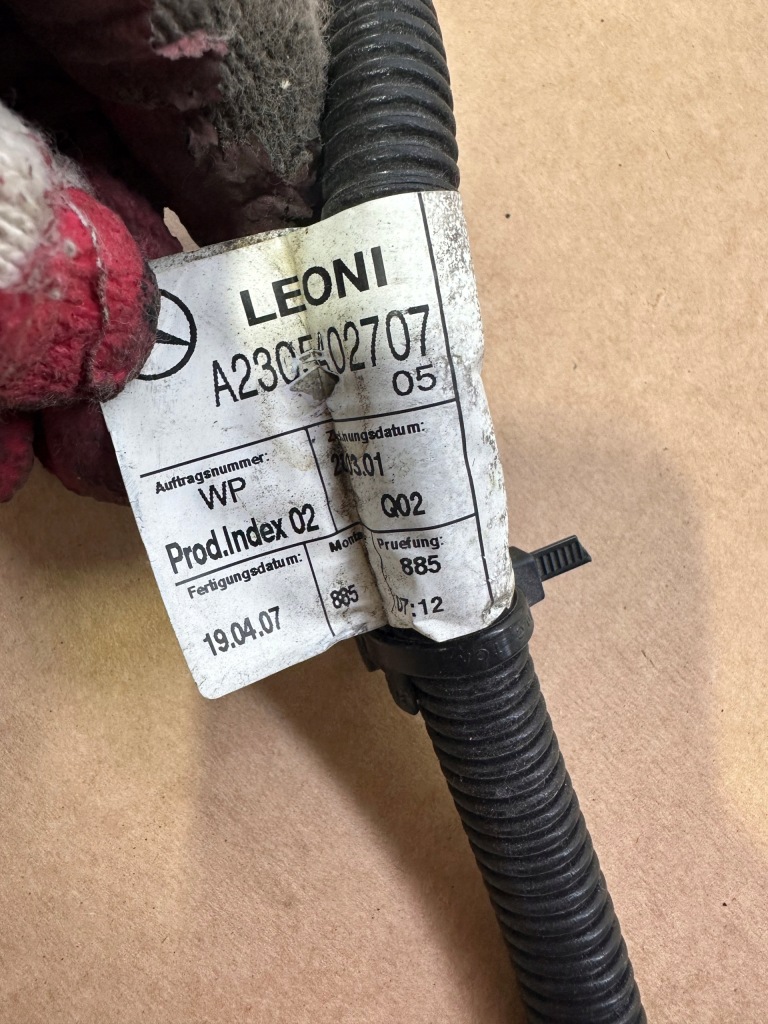 Кабель аккумулятор, шланг mercedes sl r230, w230 с Разборки