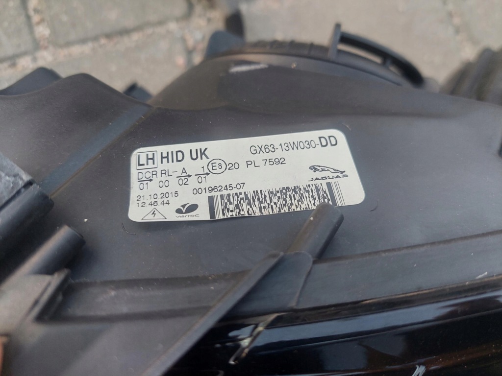 фото №9, Лампа перед передняя правая ксенон uk gx63-13w029-dd jaguar xf ii x260