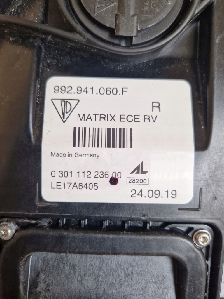 фото №9, Лампи перед передні porsche carrera 911 992 matrix europa 19-