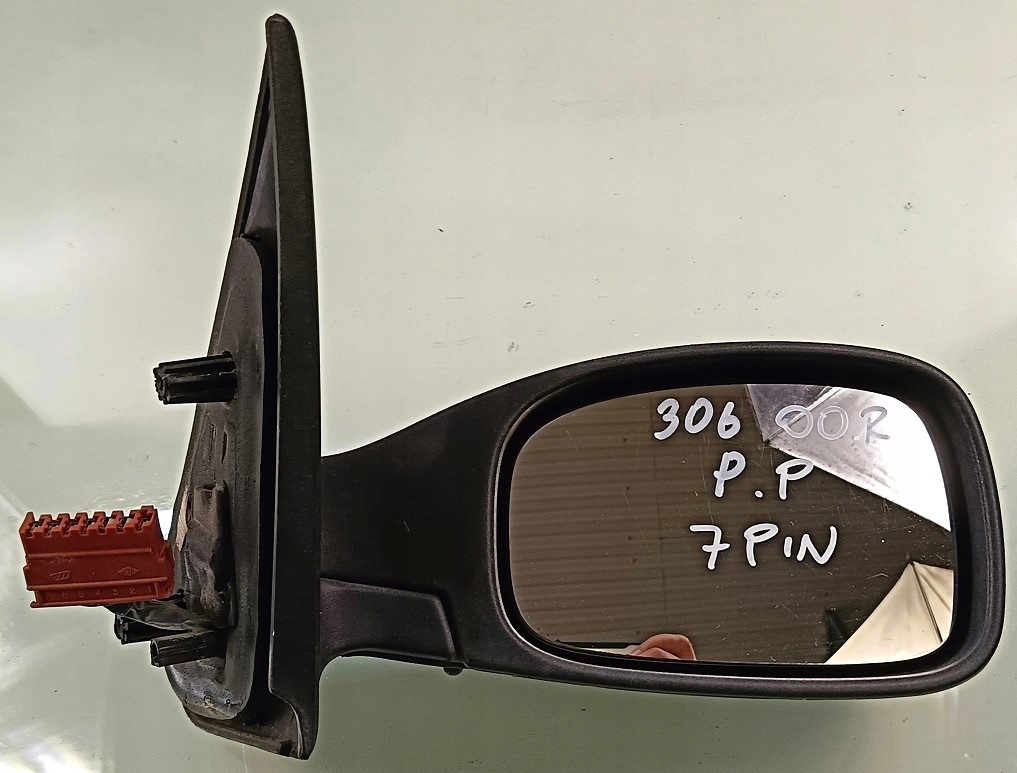 фото №1, Peugeot 306 00 r дзеркало праве перед електричний eu 7 pin