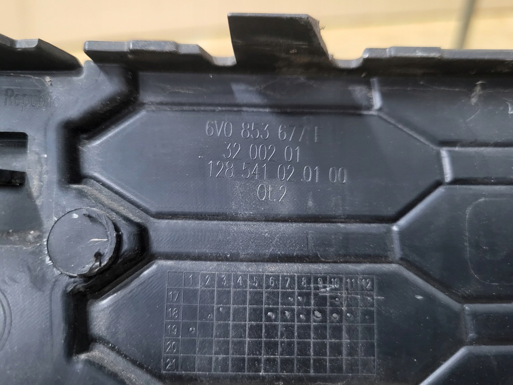 фото №6, Skoda fabia 3 iii 6v lift решётка средняя бампера передний перед