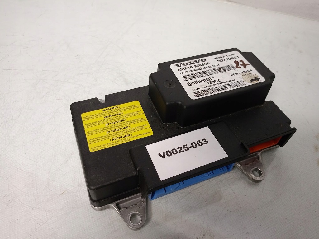 фото №1, Модуль подушек воздушных подушка безопасности датчик volvo v50