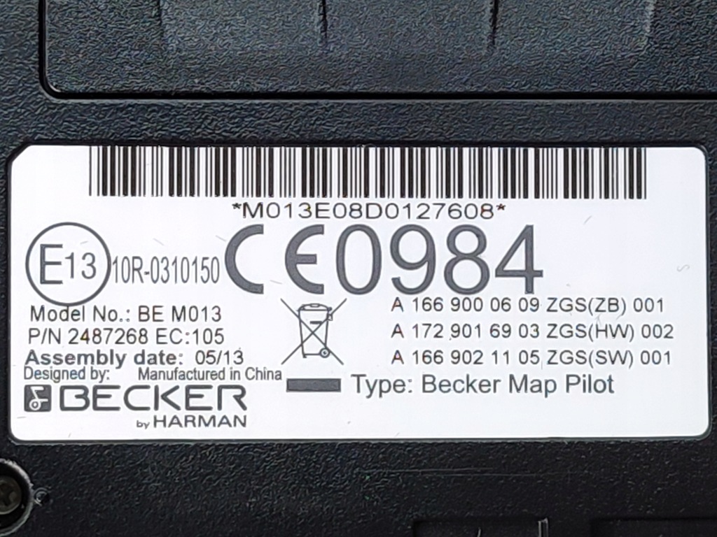 фото №9, Модуль блок управления навигации gps считыватель map becker mercedes оригинал