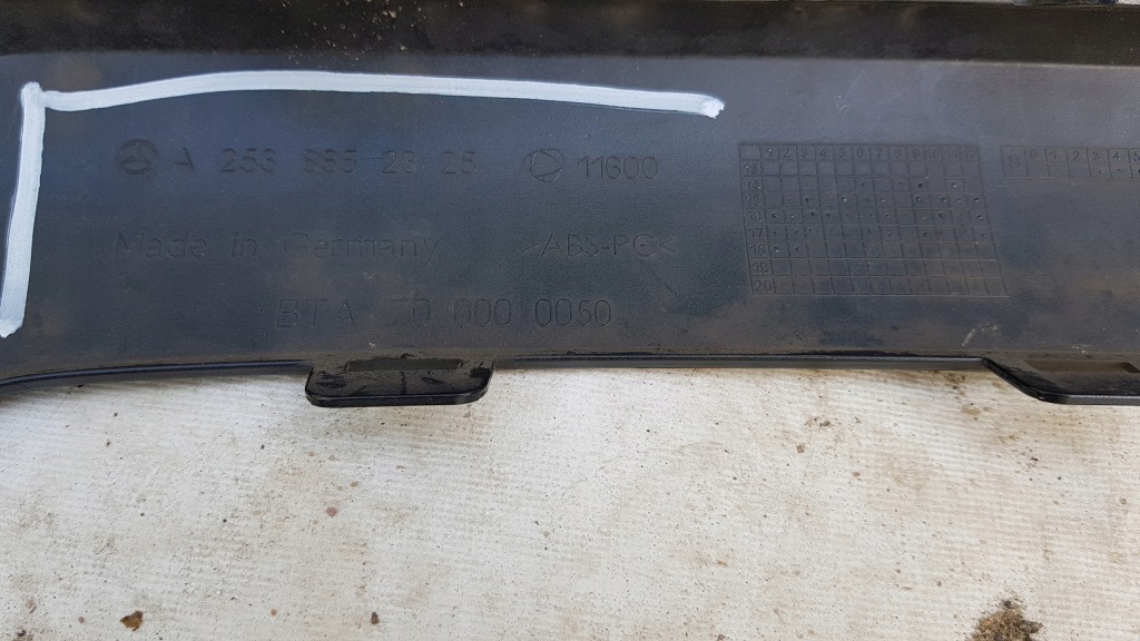 Дифузор бампер задній mercedes glc w253 Оригінал