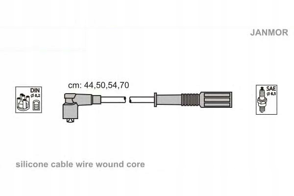 фото №2, Дроти wysokiego напруги комплект janmor fas35