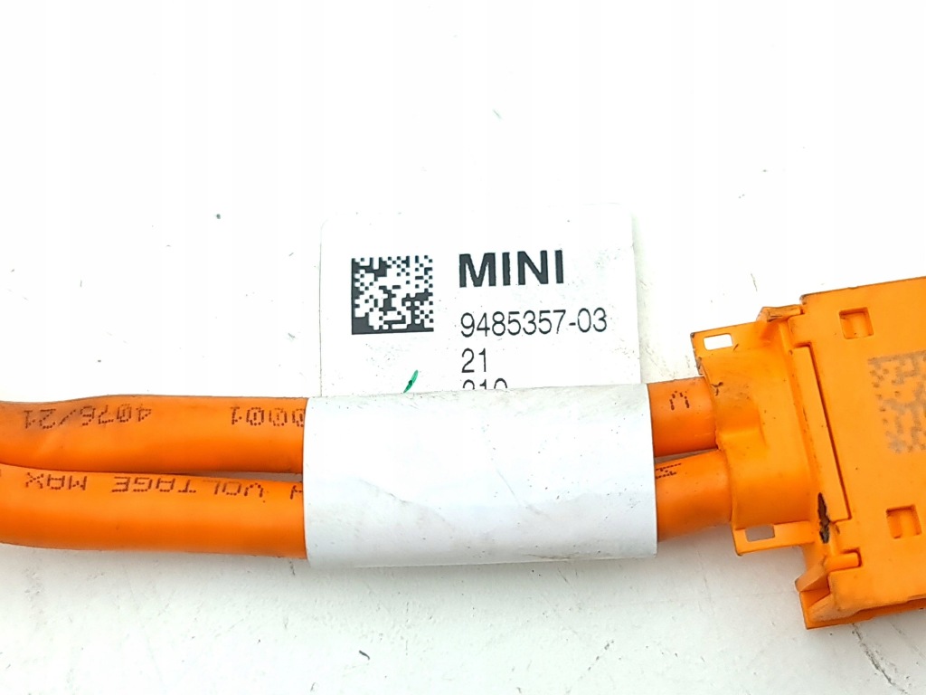 Mini one - cooper f56 f55 2023 шланг wysokiego напруги 9485357 Зі Шроту